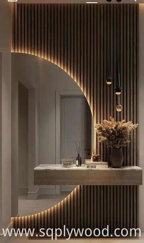 Cheap Price 15mm 17mm 18mm Slotted Decorative Wall Panel Melamine Slot MDF Board Panels